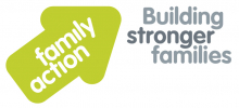 Family Action logo green arrow