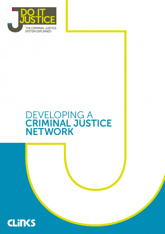 Developing a criminal justice network
