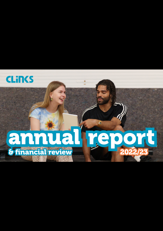 Annual report front page