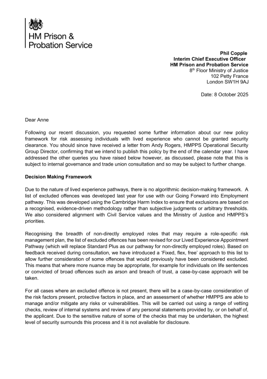 Lived Experience Policy Framework